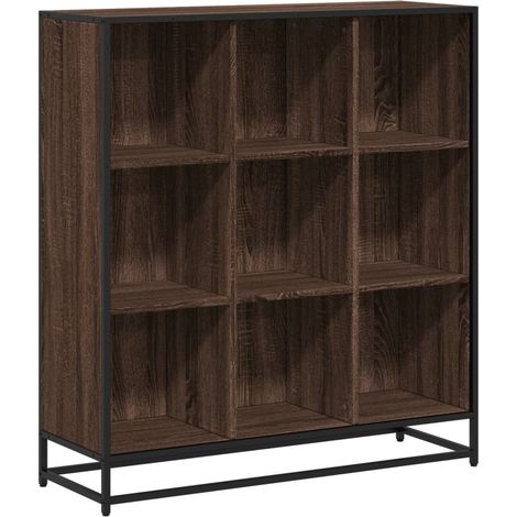 Maison Exclusive - Libreria Rovere Marrone 97,5x33x107,5 cm Multistrato e Metallo