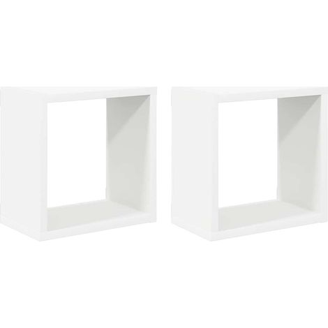 Maison Exclusive - Würfelregale 2 Stk. Weiß 26x15x26 cm (1/5)