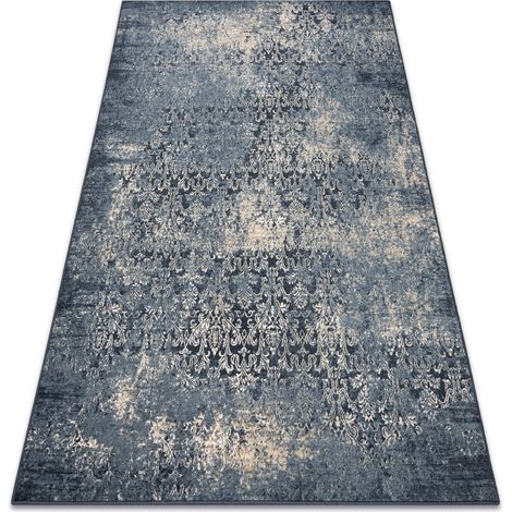 Tappeto in lana NAIN Rosone vintage 7010/50911 blu scuro / beige blue 200x300 cm