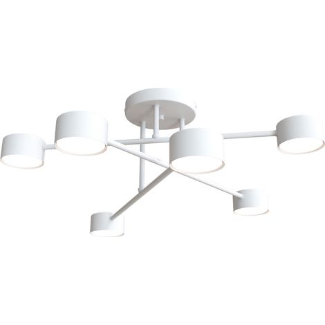Plafonnier blanc minimaliste HALO 6xGX53 8W Emibig (1/5)