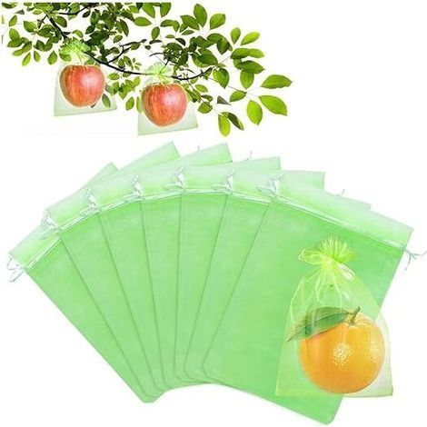 17x23cm 100 Pièces Sac Protection Fruits Sacs Filets Protection des Grappes de Raisins Contre Les Oiseaux et Insectes Guêpes Frelons (1/5)