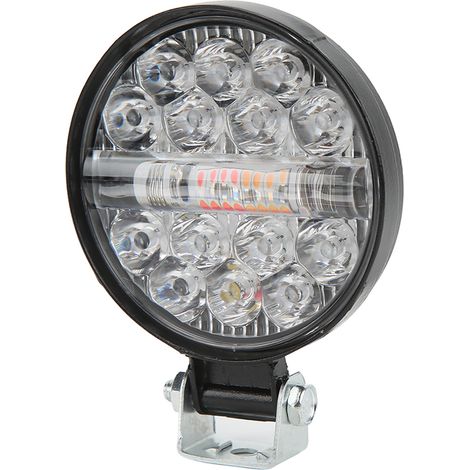 Feu de travail LED 3000LM 48W IP67 Étanche 9V-60V Universel Projecteur Ronde Stroboscope pour Auto Moto Camion (1/5)