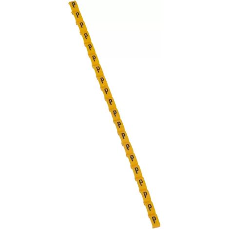 Legrand 038425 Duplix-Markierungsbuchstabe „P“ gelb (600 Stück) – internationaler Farbcode (1/2)