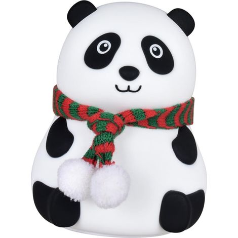 4 Pièces Veilleuse LED Rechargeable Panda Silicone Lampe de (1/5)