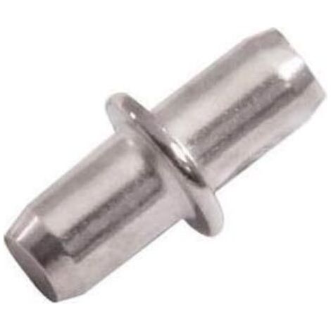 50 pièces - Acier laminé à froid,Cloison mobile pour meuble support étagère axe central. 5 mm pour étagère en bois