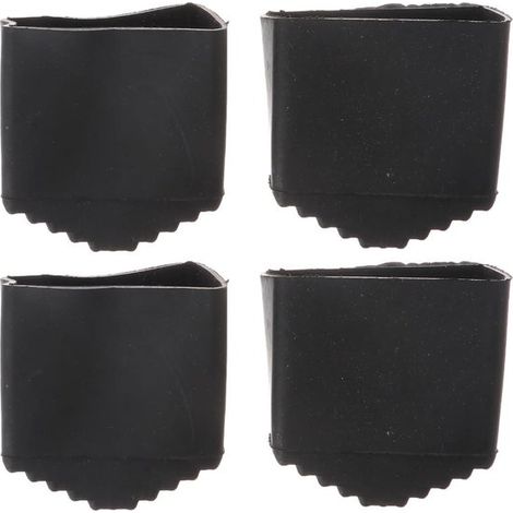 Lot de 4 embouts antidérapants pour échelle – Caoutchouc – Protection pour échelles aluminium – Sécurité renforcée (1/5)