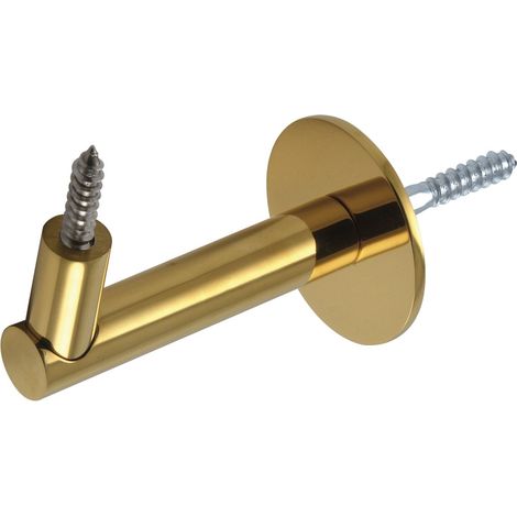 Handlaufträger Rosetten ø 50 mm, Wandabstand 83 mm, Messing PVD-beschichtet (1/3)
