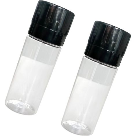 Molinillo de pimienta apto para uso alimentario - Botella recta negra (1/2)