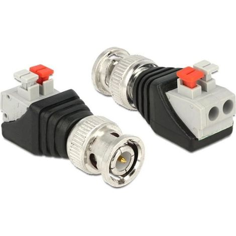 Adaptador Delock 65525 BNC a bloque de terminal sin tornillos botón