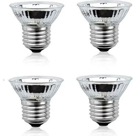 Lámpara de calor de espectro completo UVA+UVB de 50 W E27, regulable, 220-240 V, lámpara de bronceado para reptiles, anfibios y lagartos (paquete de 4, blanco cálido 2700 K) (1/5)