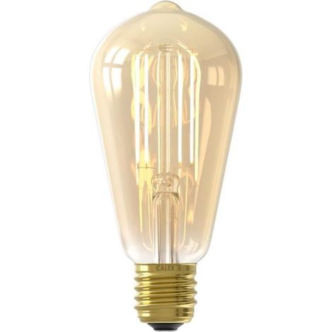 Calex Edison LED Filamento ST64 ambrata E27 (1/5)