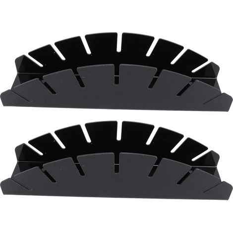 Porte Chapeau Acrylique, Support Organisation Rangement Casquettes Baseball, 2 Pièces 29x7.6cm Noir, pour Placard Chambre Étagère (1/5)