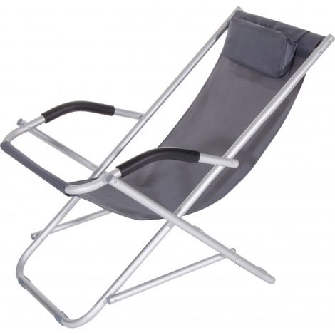 Sillón oscilante Formentera gris 90x60x73