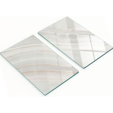 Tablas de cortar de cristal para cocina con textura de m谩rmol gr谩fico 2x30x52 cm