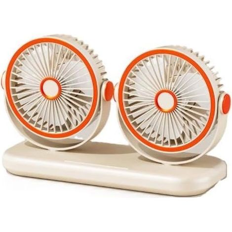Double ventilateur monté sur voiture avec deux têtes (1/5)