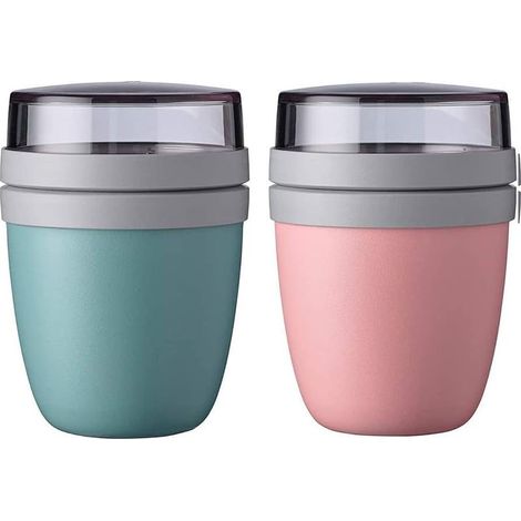 Mug à emporter 2 pièces (bleu rose)-Fei Yu