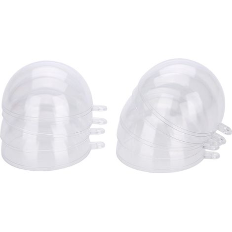Lot de 20 boules transparentes en plastique à remplir, décorations de mariage et de Noël (5 cm) (1/5)