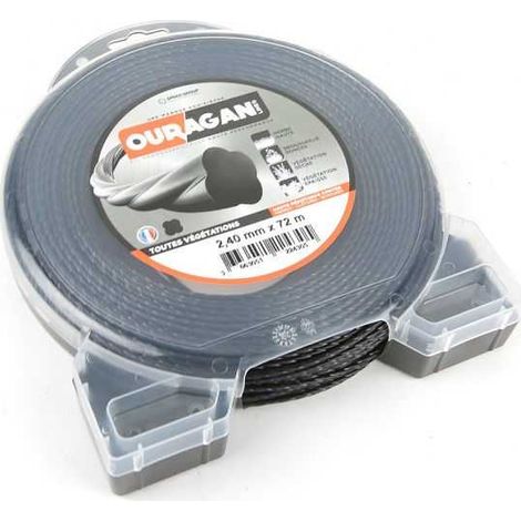 Fil débroussailleuse Ouragan 2,4 mm x 72 m Spirale Blister (1/5)