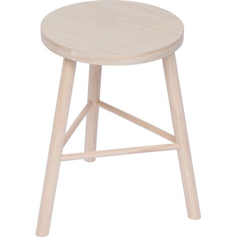 Nordlys - Tabouret Scandinave Appoint en Bois Massif (1/5)
