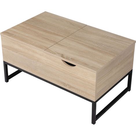 Mesa de centro de madera con tapas elevadoras LOTTA (1/5)