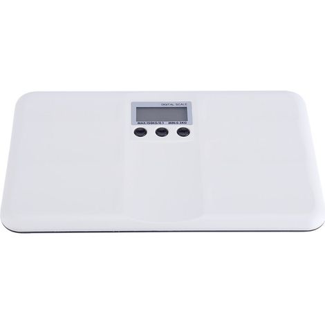 Balance numérique LCD avec fonction tare, verrouillage batterie faible et alarme - Pèse-personne électronique pour animaux, bébé et maison (1/5)