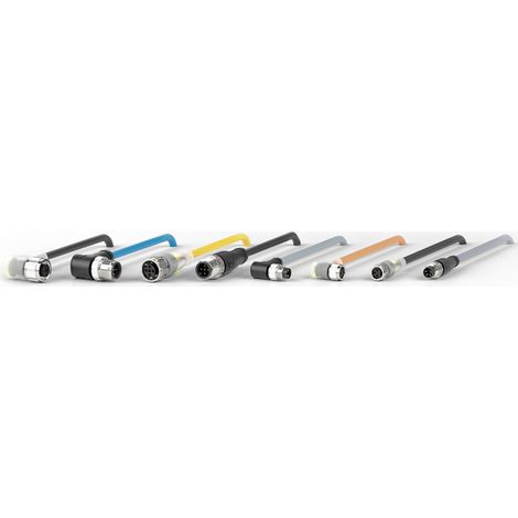 Pepperl+Fuchs 200860 Sensor-/Aktor-Steckverbinder M12 Stecker, gewinkelt, Buchse, gewinkelt 5.00 m P