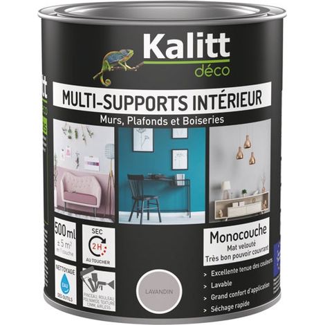 Acrylfarbe für Mehrfachuntergründe Matt 0,5 l Lavendel - Kalitt Deco