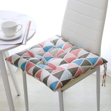 Cojines redondos para asientos, cojines cuadrados para sillas para la decoración de muebles de jardín de interior y exterior, cojines de asiento de algodón y lino, almohadillas para sillas de tatami,  (1/3)