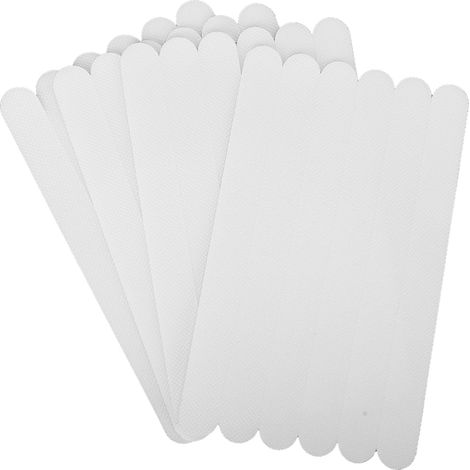 24 Autocollants Antidérapants pour Baignoire - Adhésifs Imperméables et Résistants - Bandes Antiglisse pour Escaliers, Sol, Cuisine (2x20 cm) (1/5)