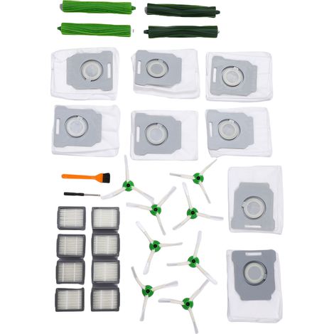 Ricambi per aspirapolvere serie I3, set da 30 pezzi, accessori adatti alla serie I3, 2 paia di spazzole a rullo, 8 filtri, sacchetti laterali per spazzole. (1/5)