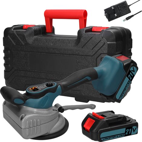 Automatische Fliesenlegemaschine (21 V), hohe Tragkraft, Vibrationsgerät für Wand- und Bodenfliesen, tragbarer Fliesennivellierer, vergrößerter Saugnapf mit Wasserwaage, praktisches Werkzeug für die I (1/2)