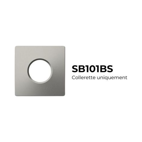 Collerette Alu Brossé - Carrée magnétique pour TWO et CANIS - SB101BS - SOLUM