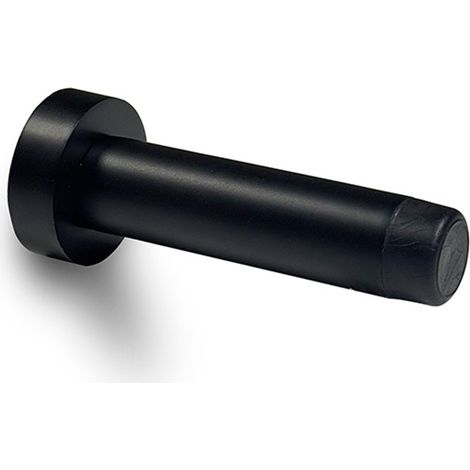 Butée de porte en aluminium noir 8 cm