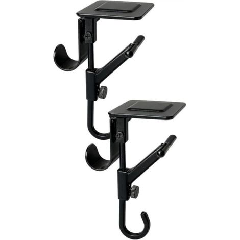 2-piece Garland and Mantel Hanging Decoration, for Door Frame, Adjustable and Sturdy 2-in-1 Double Hanger, Black (1/5)