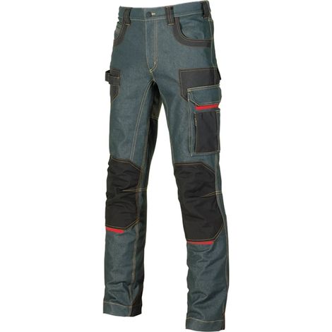 U-Power Platinum Buttom Pantaloni da lavoro in tessuto jeans - 60