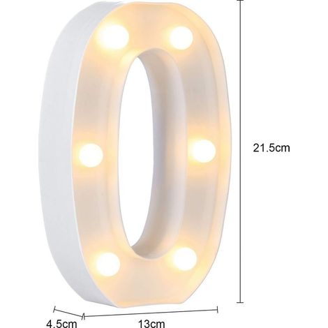 Lettres Brighter Alphabet Bright Lamp LED Lettre Lights Lettre to Poles for Receptions Part Wedding Home Bar Decoration (0)- (1/3)