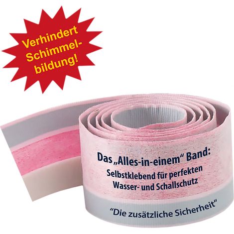 Schalldichtband 2 m selbstklebend für Badewannen "Easy-2" (1/7)