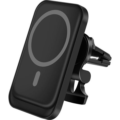 Support de chargeur sans fil pour téléphone de voiture, fixation pour grille d'aération, support de charge magnétique (1/5)
