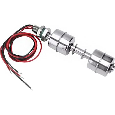 Interrupteur à Flotteur en Acier Inoxydable à Double Boule 100mm 220v pour réservoir de Pompe à Eau Piscine de Bain étang de Jardin Niveau d'eau Liquide (1/5)