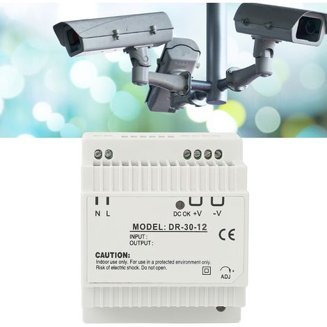 30-W-Industrietransformator, geeignet für Beleuchtungsanlagen, industrielle Steuerungssysteme, Sicherheitsüberwachung und andere Anwendungsbereiche, wandelt 100–240 V in 12 V um. (1/5)