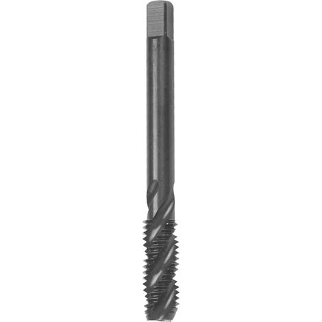 Taraud spiralé M8x1,25 HSS nitruré évacuation copeaux, pour CNC (1/5)