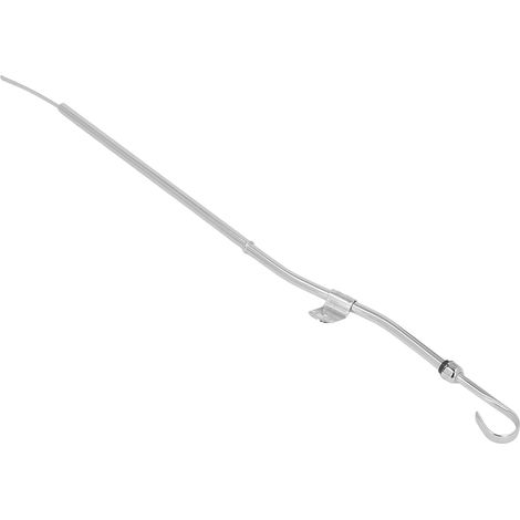 Jauge d'huile en acier inoxydable, tube de niveau d'huile chromé argenté, outil de remplacement pour moteur Ford 302 351C Cleveland, accessoire de mesure fiable (1/5)