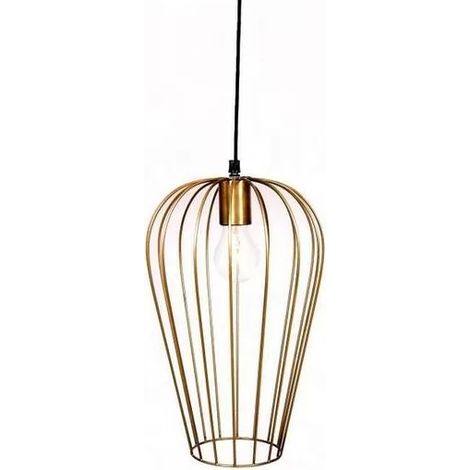 Opjet 008779 - Lampada a sospensione a gabbia HAMM - D22 x H37cm - Metallo - 1x40W E27 (non fornita)