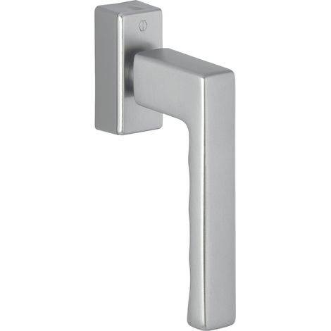 HOPPE Fenstergriff TOULON SecuForte, VK 32-42 mm, Aluminium edelstahlfarbig matt