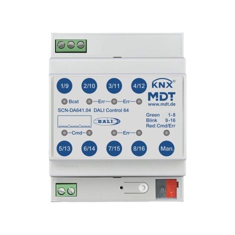 INTERFACE KNX POUR SYSTÈME DE BUS - PASSERELLE DALI CONTROL 64 MDT SCN-DA641.04