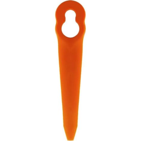 100 lames orange L90 pour tondeuses Einhell, Bosch et CMI - Lames en plastique (1/5)
