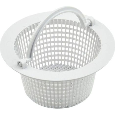 Panier Rond Skimmer Piscine Hors Sol Diamètre 16 cm Blanc Plastique Résistant Lot de 1 - (1/4)