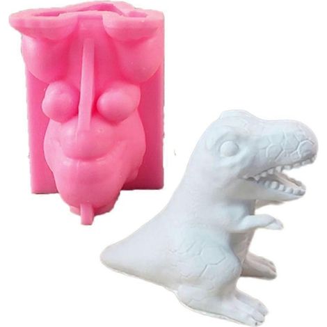 Moules à bougies dinosaures pour bougies, savons et décorations de bureau