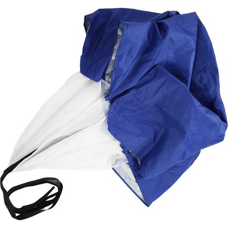 Parachute d'Entraînement de Résistance pour Football Athlétisme Course à Pied Bleu