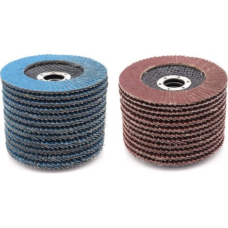 24 Pcs 4.5 Inch 115mm Abrasive Flap Disc Grinding Disc Flap Discs for Removing Deburr, Rust, Polishing (1/5)